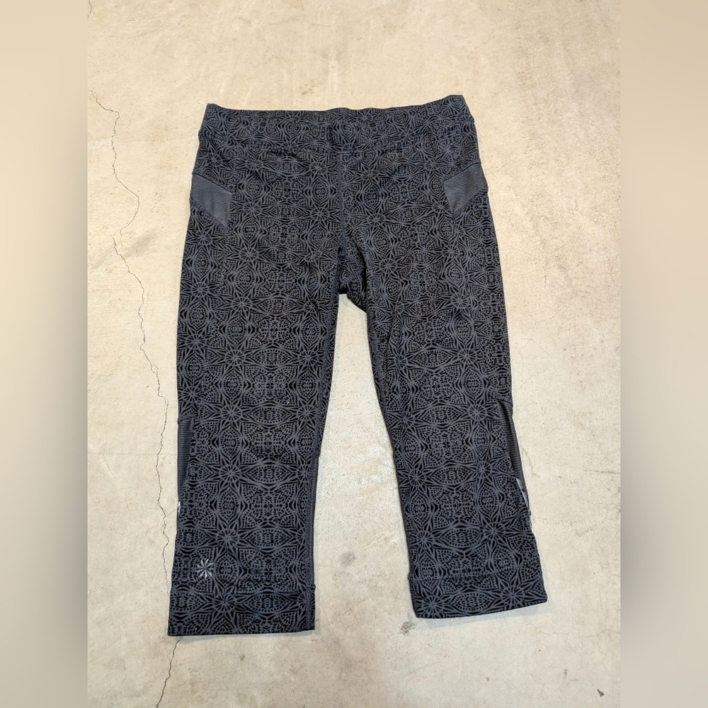 Athleta Printed Bare To Run Knickers Women's S Pattern